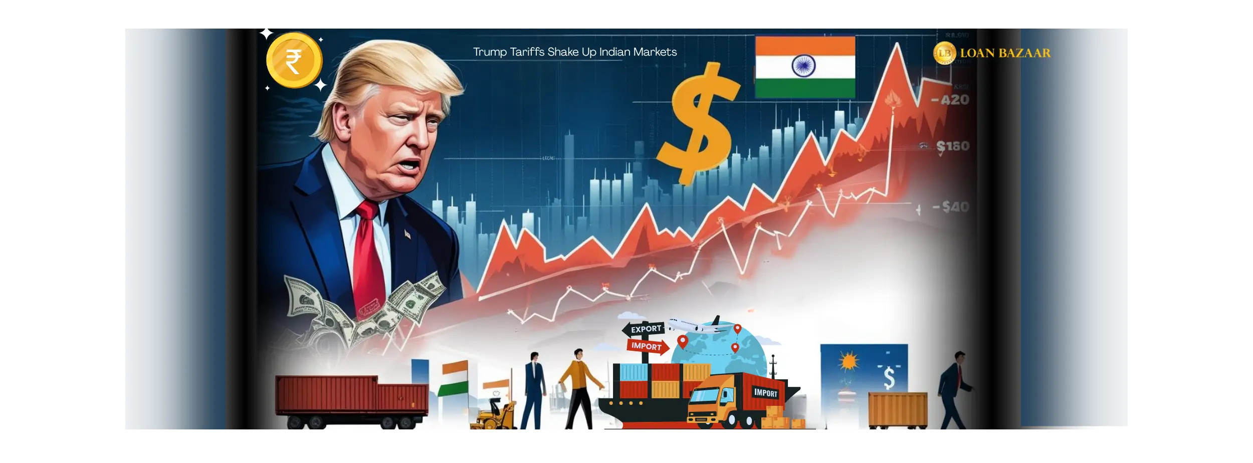 Trump tariffs impact Indian economy, rupee depreciation, RBI repo rate, loans and investments