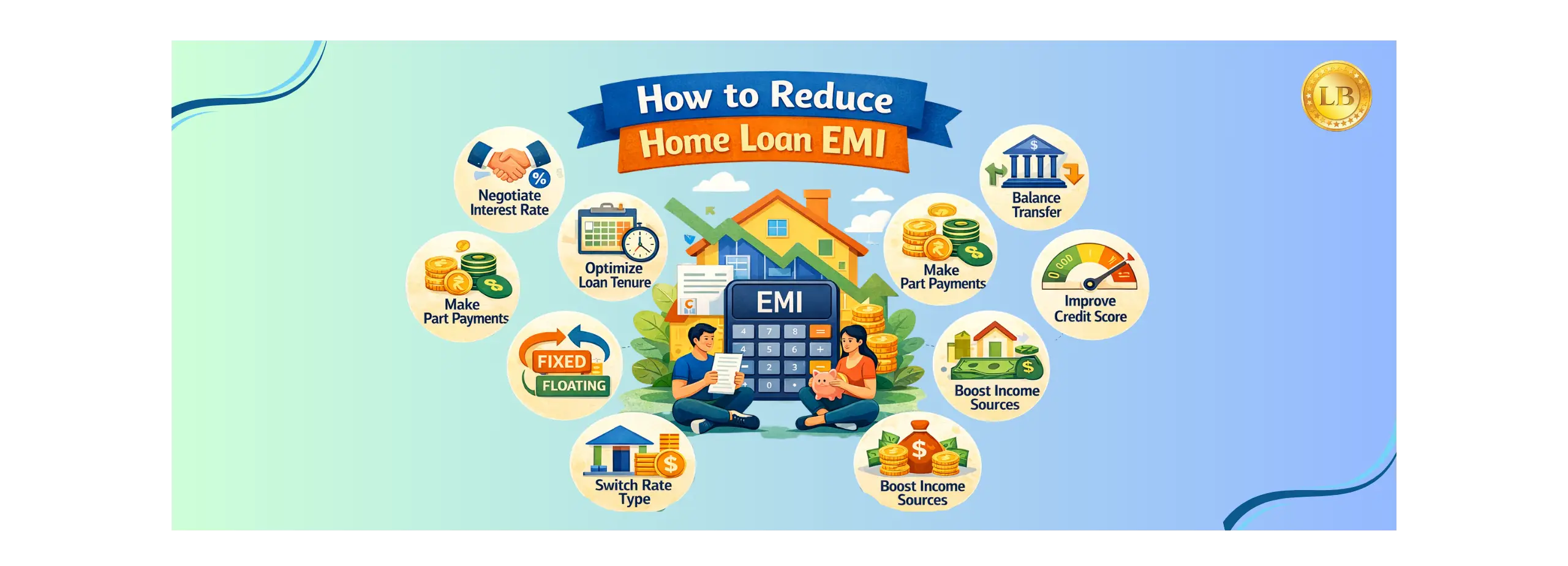 How to reduce home loan EMI with balance transfer, interest negotiation, tenure optimization, and part prepayments